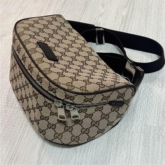 Gucci Other - Gucci Beige and Black Monogram Belt Bag